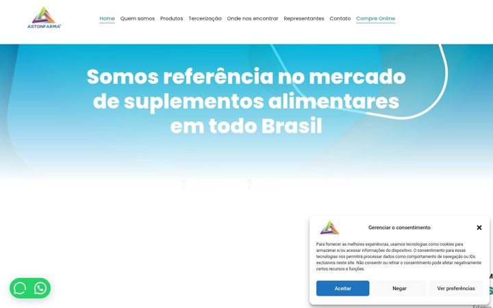 Screenshot of astonfarma.com.br