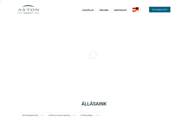 Screenshot of astongroup.hu