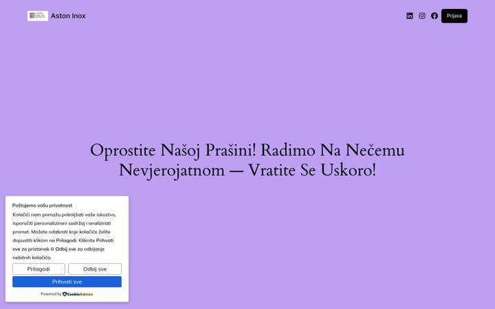 Screenshot of astoninox.hr