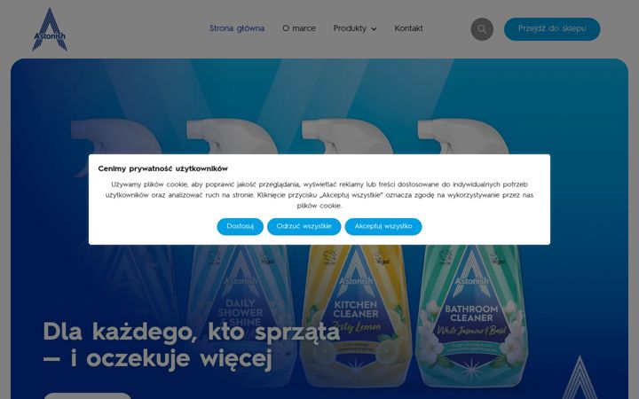 Screenshot of astonish.pl