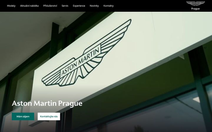 Screenshot of astonmartin-prague.cz