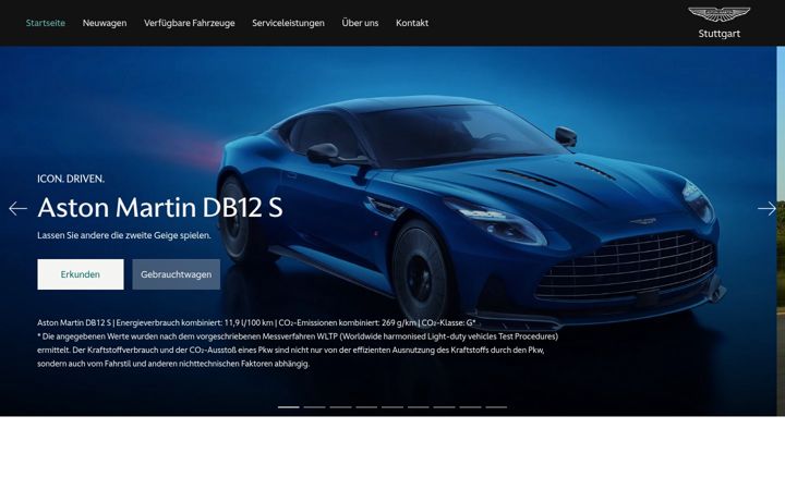 Screenshot of astonmartin-stuttgart.de