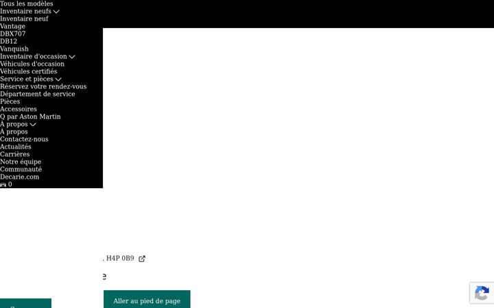 Screenshot of astonmartinmontreal.com