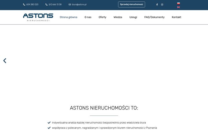 Screenshot of astons.pl