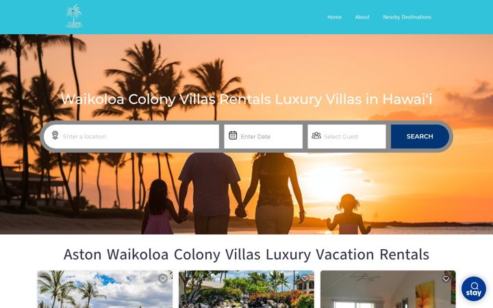 Screenshot of astonwaikoloacolonyvillas.com