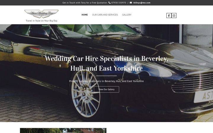 Screenshot of astonweddingcartoyou.co.uk