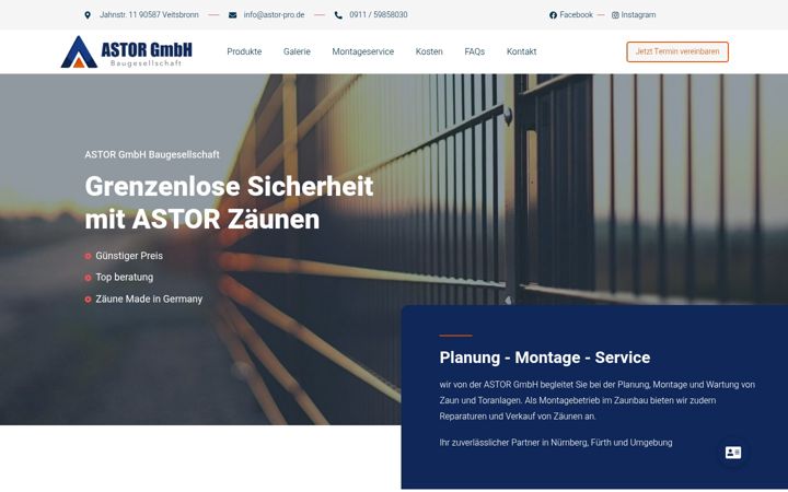 Screenshot of astor-pro.de