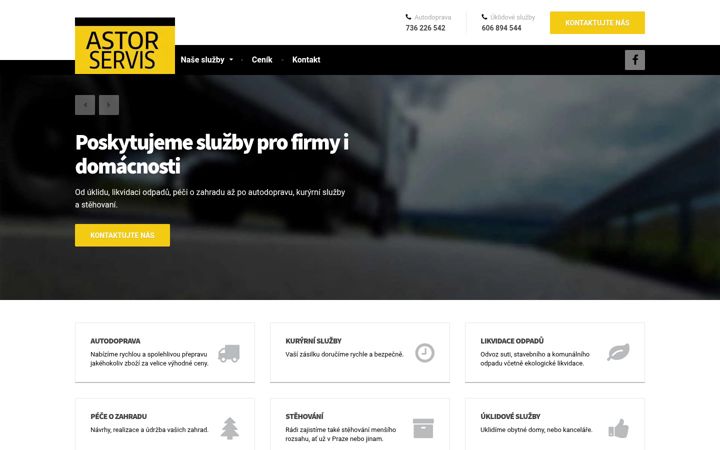 Screenshot of astor-servis.cz