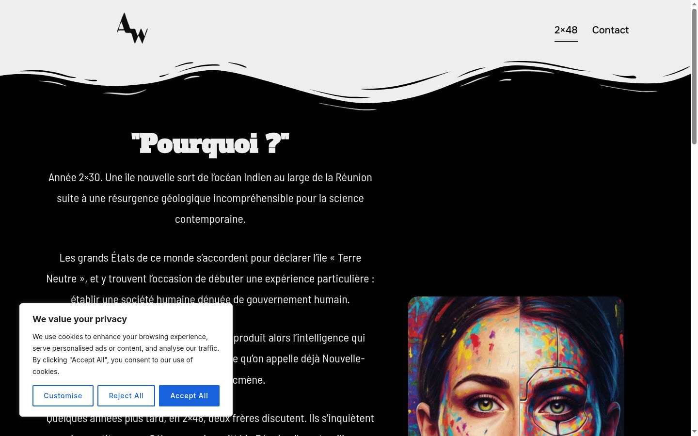 Screenshot tal-banner tal-kunsens muri qabel kwalunkwe interazzjoni