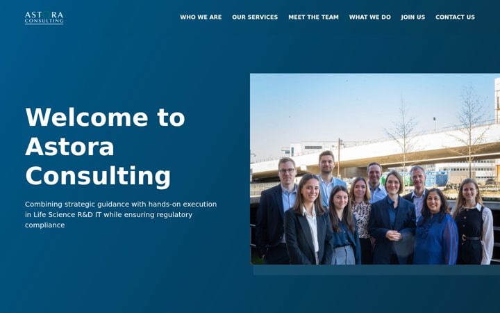 Screenshot of astoraconsulting.com