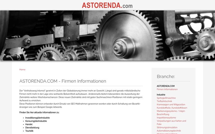 Screenshot of astorenda.com