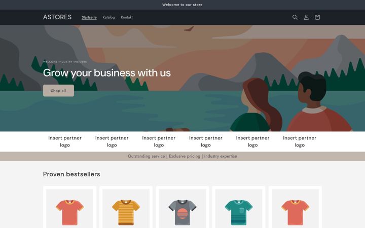 Screenshot of astores.de