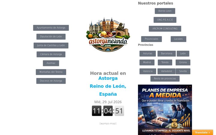 Screenshot of astorganeando.com