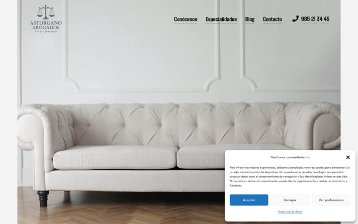 Captură de ecran a astorgano.com