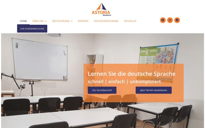 Skjermbilde av astoria-kurse.de