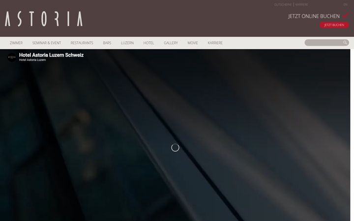 Screenshot of astoria-luzern.ch