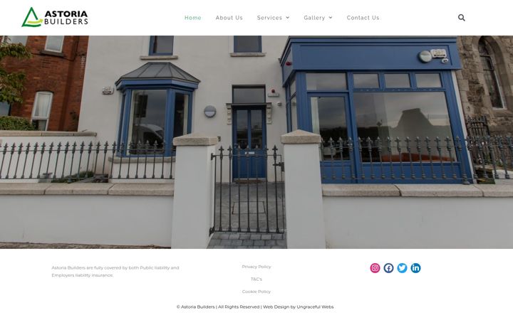 Screenshot of astoriabuilders.ie