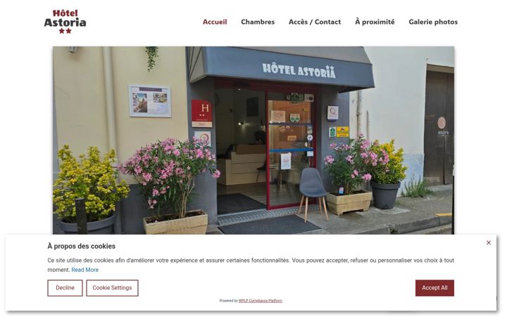 Captură de ecran a astoriacarcassonne.com