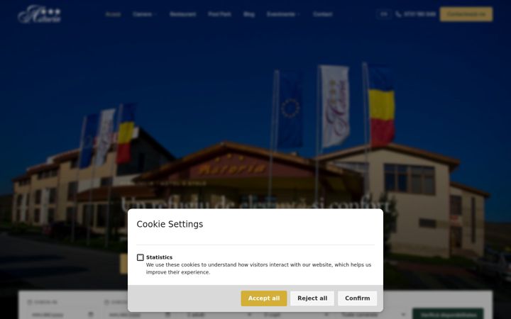 Screenshot ta' astoriahotels.ro