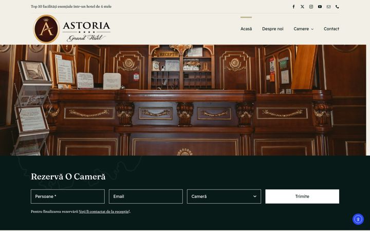 Screenshot of astoriaoradea.ro