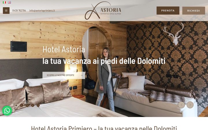 Captura de pantalla de astoriaprimiero.it