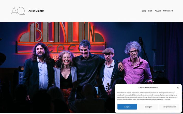 Screenshot of astorquintet.com
