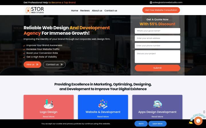 Screenshot of astorwebstudio.com