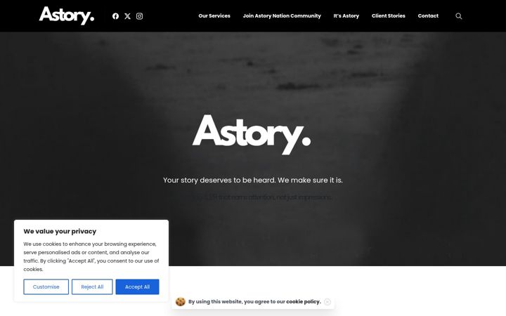 Screenshot of astorycoms.com