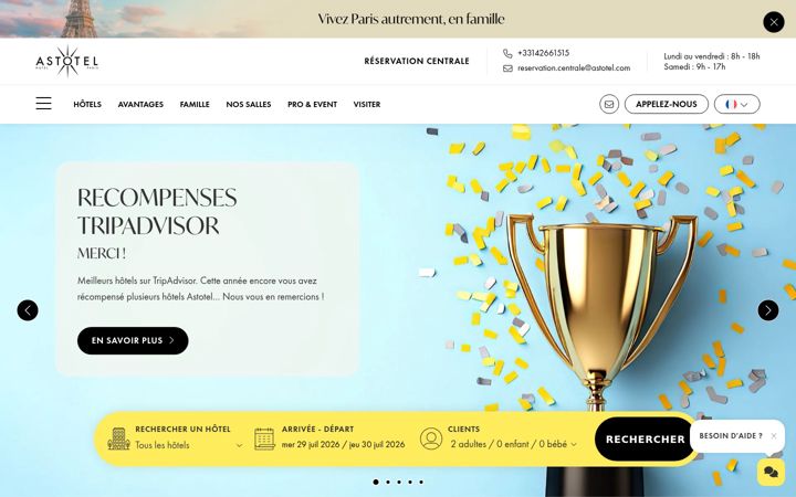 Screenshot of astotel.com