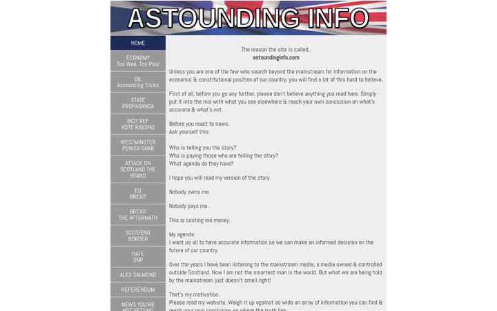 Screenshot of astoundinginfo.com