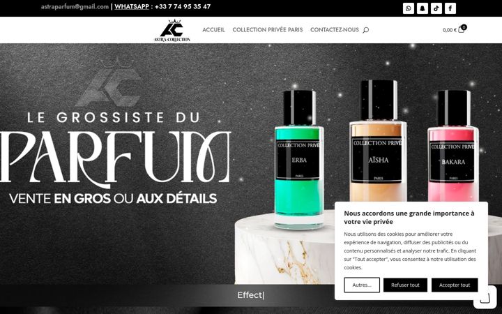 Screenshot of astra-collection.fr