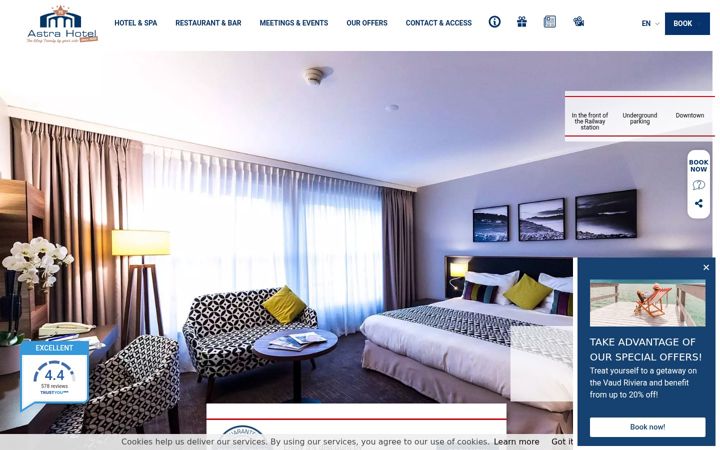 Screenshot of astra-hotel.ch