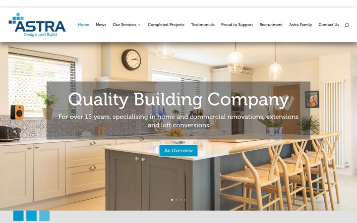 Screenshot of astra-interiors.com