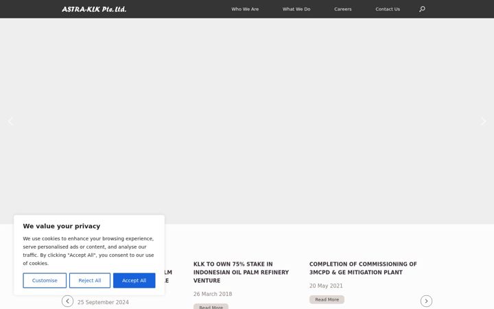 Screenshot of astra-klk.com