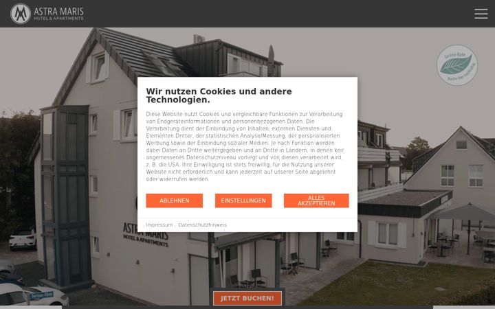 Screenshot of astra-maris.de