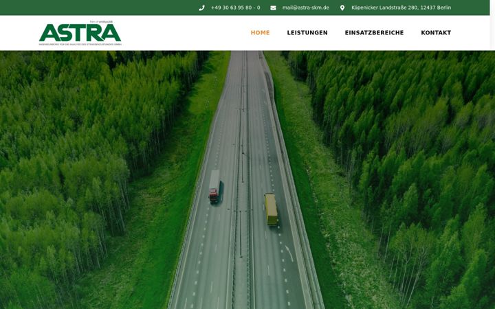 Screenshot of astra-skm.de