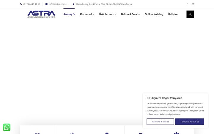 Kuvakaappaus sivustosta astra.com.tr