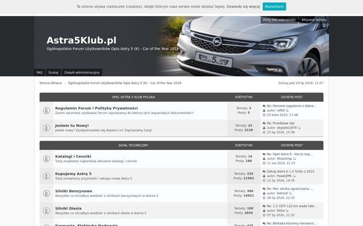 Screenshot von astra5klub.pl