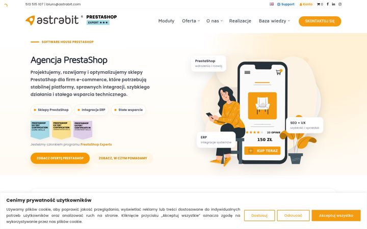 Skærmbillede af astrabit.com