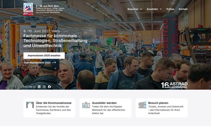 Ekrano kopija astrad-austrokommunal.at