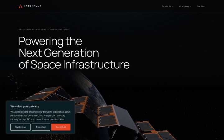 Screenshot of astradyne.space