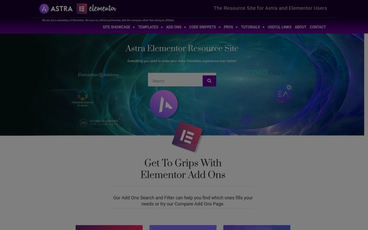 Screenshot of astraelementorusers.com