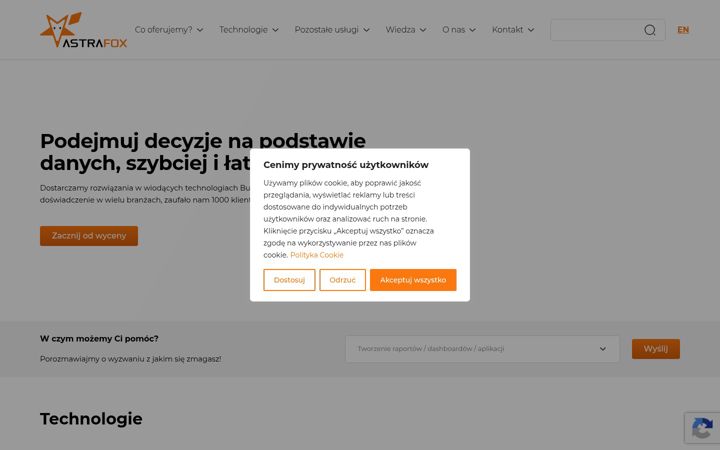 Screenshot of astrafox.pl