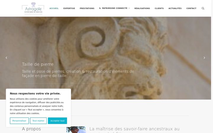 Posnetek zaslona astragale-bati.com