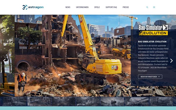Screenshot of astragon.de