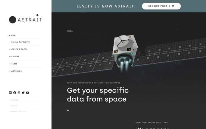 Screenshot of astrait.space