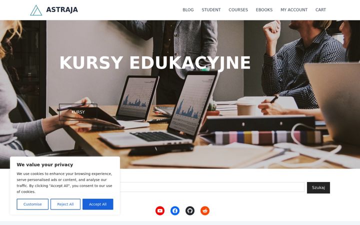 Screenshot of astraja.com