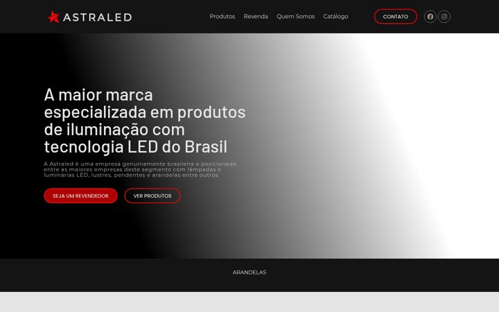 Screenshot of astraled.com.br