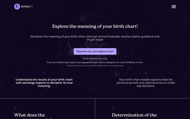 Screenshot of astralfy.com