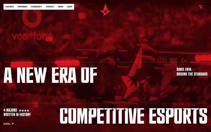 Screenshot of astralis.gg